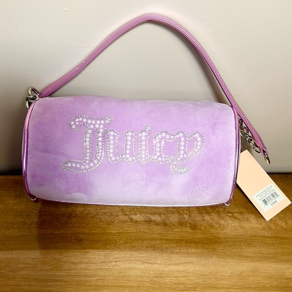 Juicy Couture Small Velour Logo Bag - Picture 3 of 12